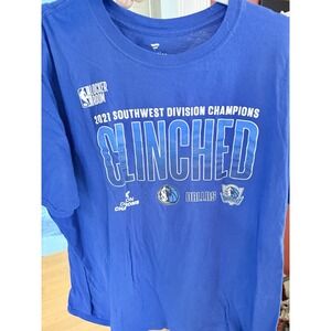 NBA Dallas Mavericks 2021 Southwest Division Champions T-Shirt Size 3XL